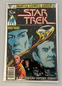 lot 259 image: 1980 Marvel STAR TREK Vol. 1 No.1 (Bagged & Carded) Nice Condition
