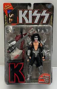 lot 284 image: Vintage Mcfarlane Toys KISS Gene Simmons Ultra Actrion Figure (New On Card Old Stock) Card Shows Normal Shelf Wear