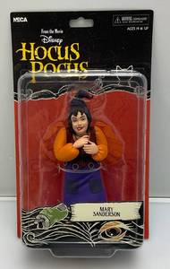 lot 285 image: Neca Disney Movie Hocus Pocus (Mary Sanderson) Action Figure (New On Card Old Stock) Card Has Normal Shelf Wear