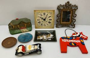 lot 286 image: Misc. Vintage Items Including Antique Clock Parts & More