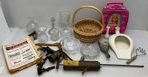 lot 287 image: Misc. Vintage Collectibles Including Cut Glass Crystal & More (Great Flea marketers Lot)