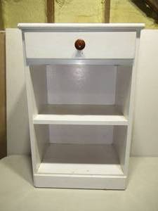 Cute Farmhouse Style Nightside Stand Book Cubby