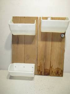 Set of 2 Hangable Wall Bins Cubbies