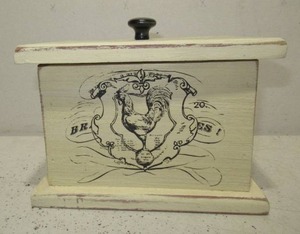 Rustic Farmhouse Style Wooden Tea Box