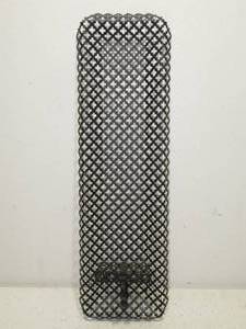 Black Metal Mesh Candle Sconce