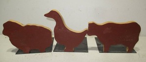 Set of 3 Farmhouse Decorative Book Ends