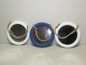 Set of 3 Porthole Mirrors