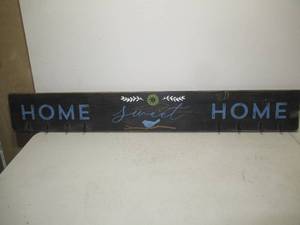 Large Home Sweet Home Coat Hook Wall Hanger