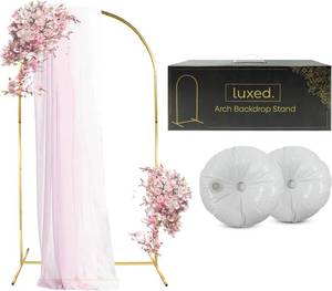 lot 25 image: Luxed Arch Backdrop Stand