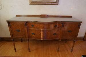 lot 19 image: Antique Dining Buffet Cabinet