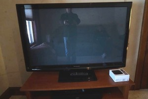 lot 29 image: Panasonic Flat Screen TV with remote & manual