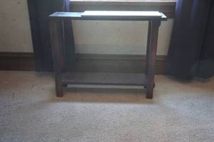 lot 35 image: vintage sofa side table