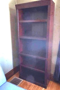 lot 42 image: wood book shelf