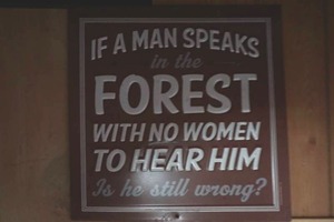 lot 61 image: metal sign