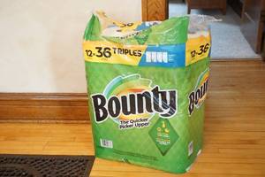 lot 112 image: Bounty paper towels 36 rolls