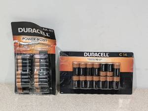 lot 36 image: DURACELL AA & C BATTERIES- 2PACKS