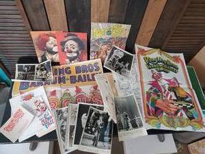lot 47 image: Check this Lot out Circus RingLing Bros Barnum Bailey Memorabilia Posters Pictures Paint by number and much much more