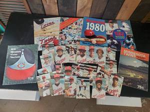 lot 49 image: Large Lot of Twins Memorabilia Vintage Postcards Magazines and More