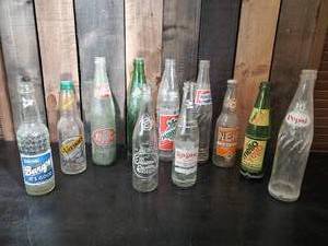 lot 62 image: Lot of Vintage Bottles of Various Brands  Remember Nehi   Cool Lot