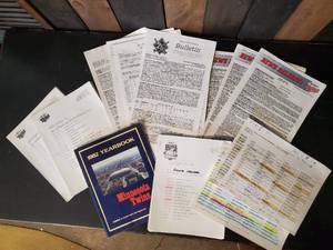 lot 82 image: RARE Hall of Fame Worthy Paperwork  Ronnie Newman Organist for the MN Twins Baseball, Daily Stat Sheets, Personal Notes and Bulletins For the Games
