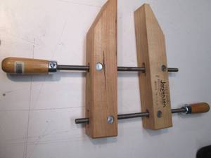 Jorgensen manual action wood clamp...