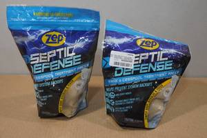lot 175 image: 2 Zep Septic Defense Tank & Cesspool Treament Packs