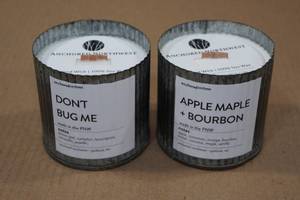 lot 178 image: 2 Anchored Northwest Wood Wick Candles