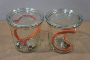 lot 181 image: 2 Weck 34L Mold Canning Jars