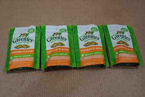 lot 188 image: 4 Feline Greenies Cat Treats