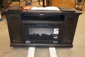 lot 1 image: Ridley Media Electric Fireplace Console