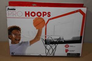 lot 23 image: Franklin Pro Hoops Door Hanging Basketball Hoop
