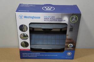 lot 47 image: Westinghouse Solar LED Area Wall Light with Motion Sensor - 2 Pack