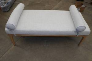 lot 58 image: Threshold with Studio McGee Randolph Bench with Bolster Pillows