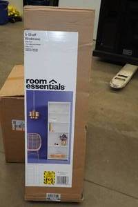 lot 78 image: Room Essentials 5-Shelf Bookcase - White