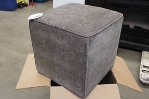 lot 81 image: Threshold with Studio McGee Lynwood Cube Ottoman