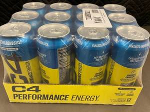 C4 Performance Energy Drink in Frozen Bombsicle Flavor - 12 Pack (Zero Sugar)