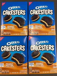 DE 2 - Set of 4 Boxes Oreo Cakesters Peanut Butter Creme Soft Snack Cakes