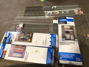 Lot of Assorted Closet Storage and Metal Racks Various Models and Conditions  Customer Returns See Pictures