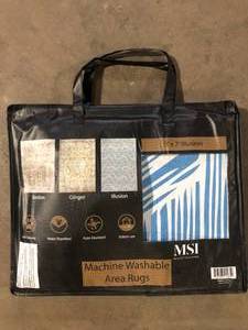 MSI Machine Washable Area Rug Customer Returns See Pictures