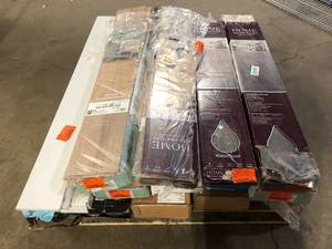 Pallet of  Mixed Assorted Flooring  Various Models and Conditions  Customer Returns See Pictures
