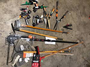Lot of Assorted Outdoor Lawn Care Tools Various Models and Conditions  Customer Returns See Pictures
