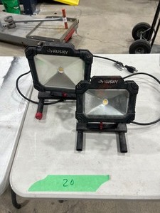 2) HUSKY WORK LIGHTS