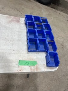 13) 5 STACKABLE BOLT BINS