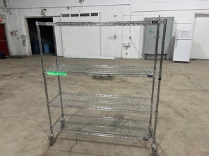 48X18X69 MESH RACK ON CASTORS