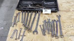 2 SETS OF WRENCHES W LOTS OF EXTRA WRENCHES SAE & METRIC