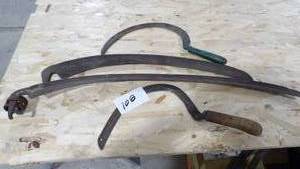 SICKLES & HAND SCYTHES - 1 SCYTHE IS VILLAGE BLACKSMITH