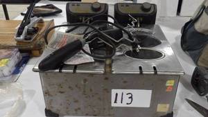 ELECTRIC DEEP FRYERS SMALL COUNTER TOP MODEL MISSING BASKET
