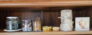 lot 162 image: Collection of Decorative Candles, Figurines, and Coasters