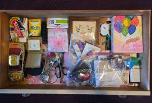 lot 181 image: Miscellaneous Collection including Chalk, Model Cars, and Craft Supplies