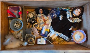 lot 183 image: Assorted Jewelry and Doll Collection